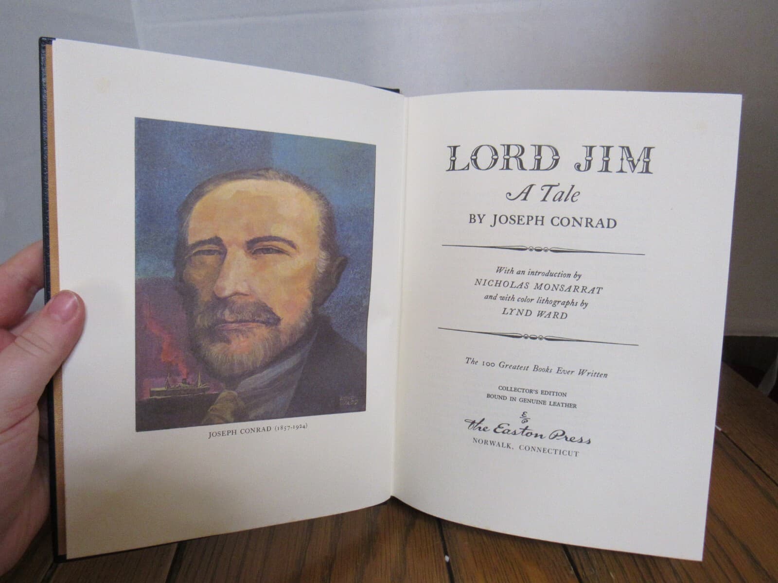 Lord Jim by Joseph Conrad Easton Press 1977 Hardcover Leather C2K - Thumbnail 4