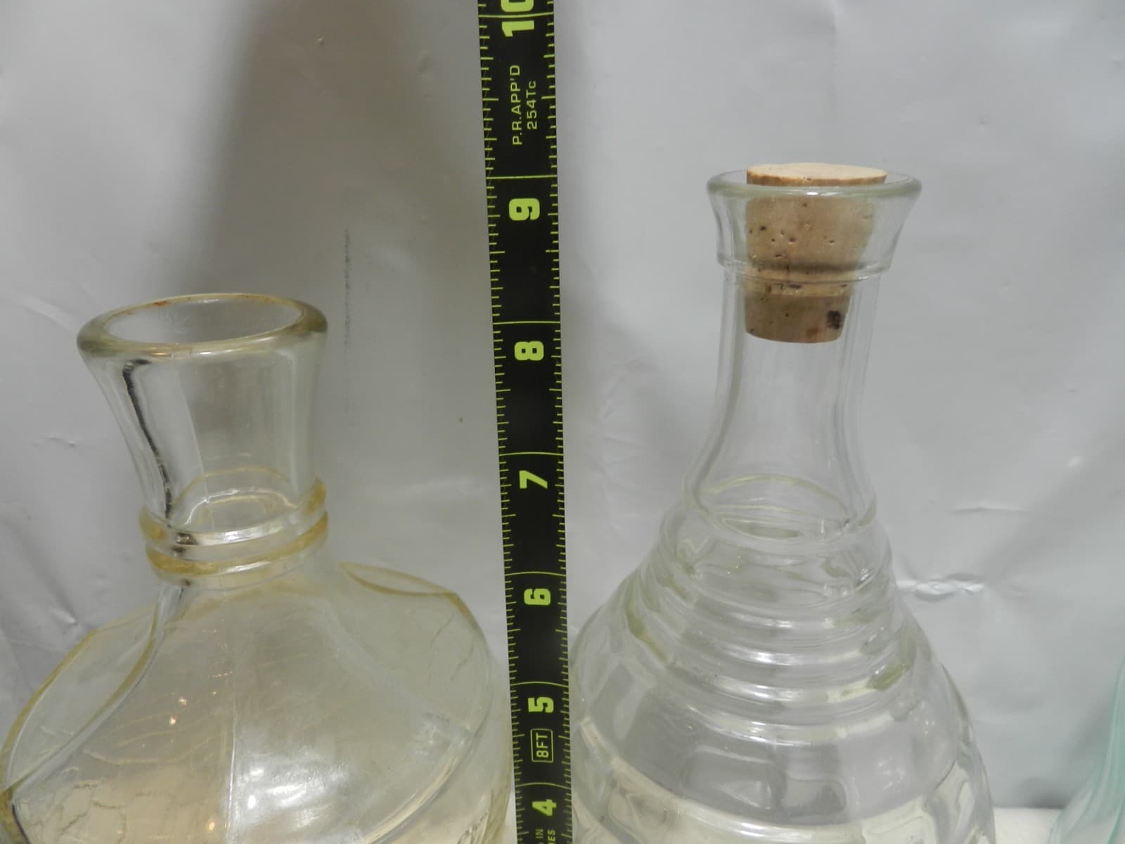 4 Vintage Whitehouse Vinegar Bottle 1960s glass (C96J) - Thumbnail 8
