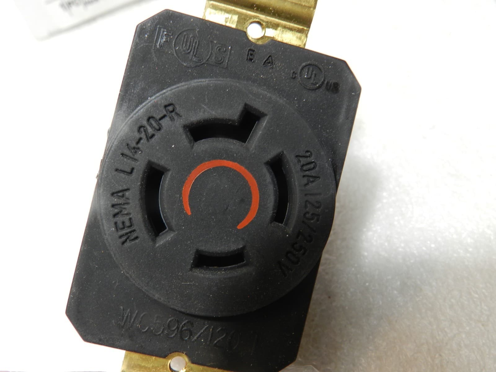 P & S L1420-R Turnlok Single Receptacle, 3 Pole 4-Wire, 20A 125/250V L14-20R (D2 - Thumbnail 3