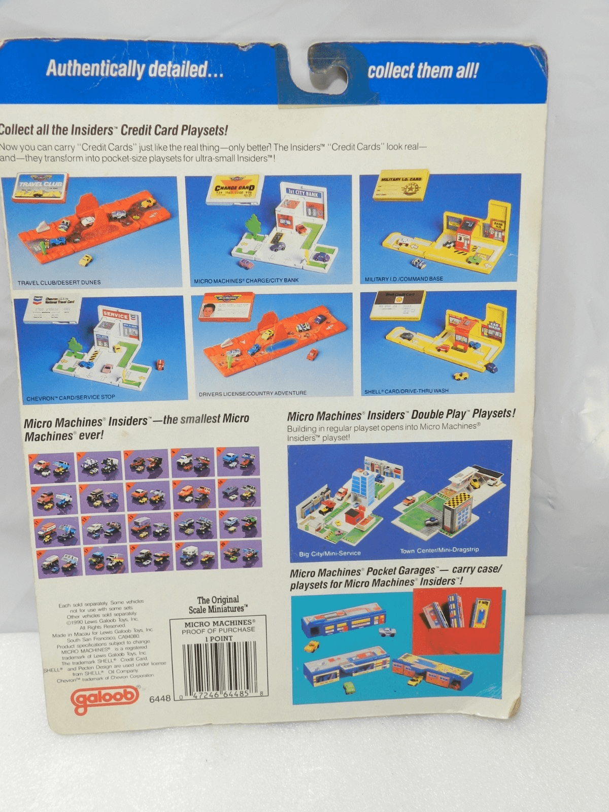 Vintage Micro Machines Credit Card Playset 1990 Galoob (F41J) - Thumbnail 5