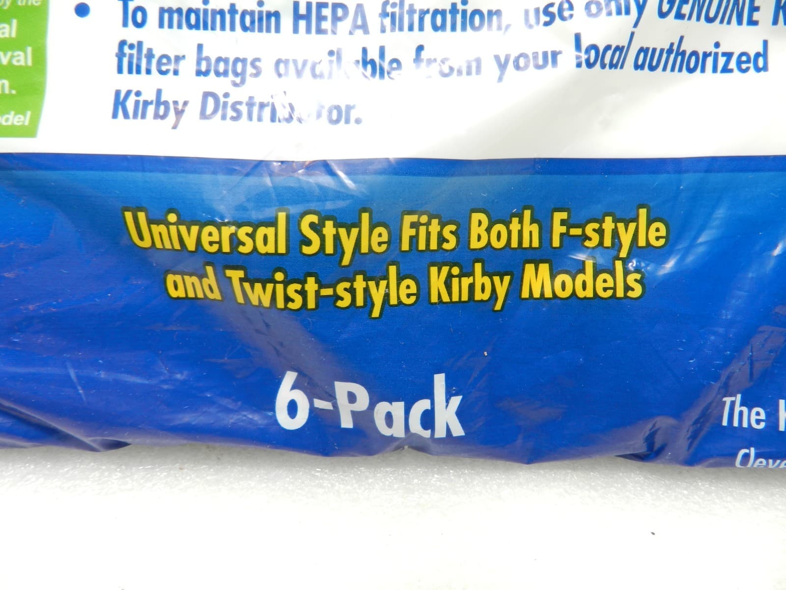Kirby 6-Pk Micron Magic HEPA Filter Vacuum Bags #204811 Fits F & Twist StyleF40J - Thumbnail 2