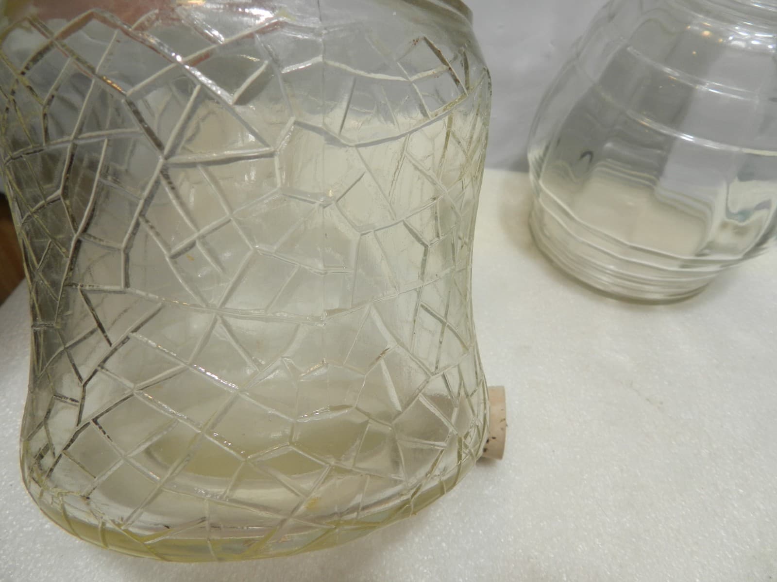 4 Vintage Whitehouse Vinegar Bottle 1960s glass (C96J) - Thumbnail 3