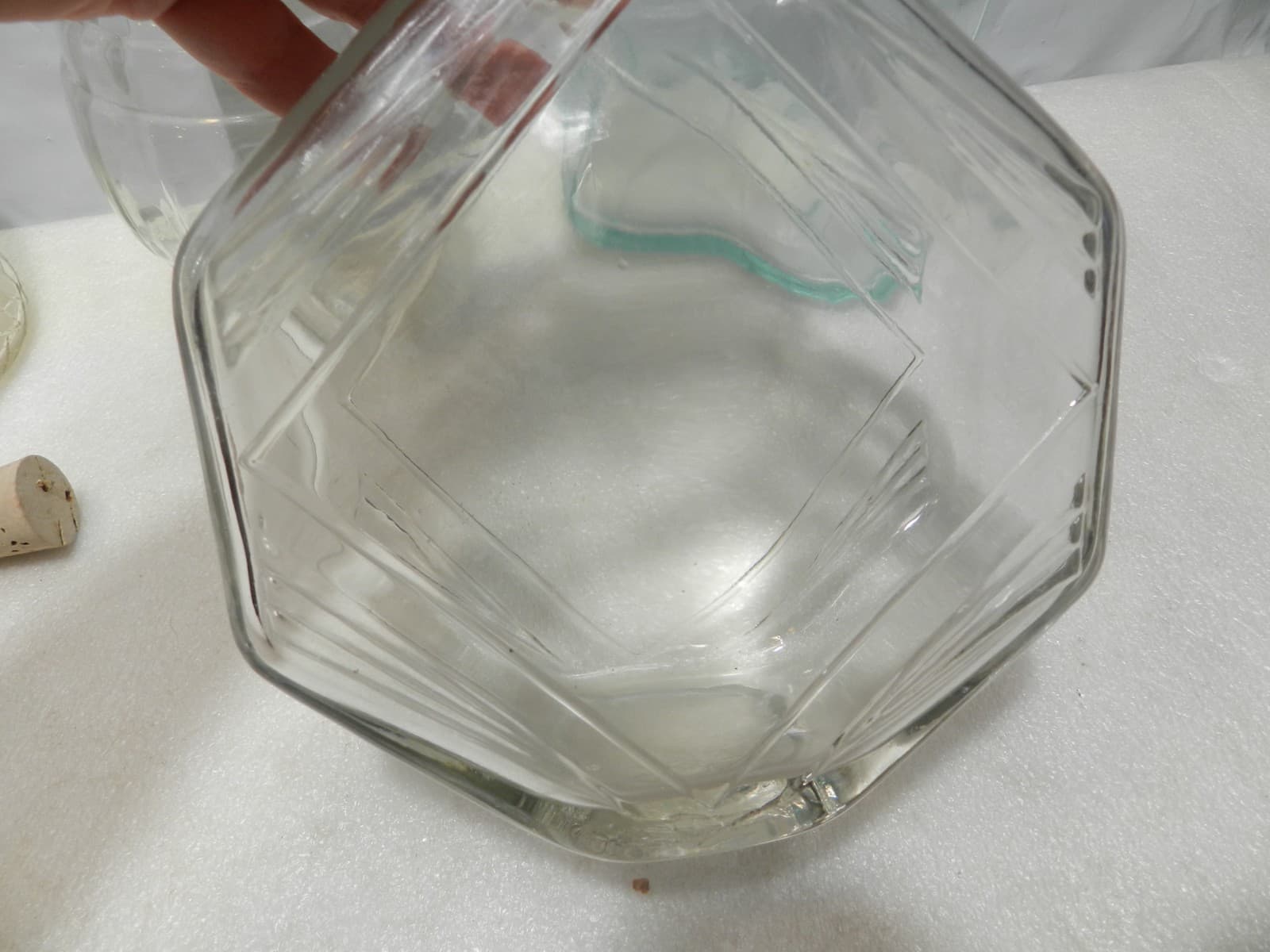 4 Vintage Whitehouse Vinegar Bottle 1960s glass (C96J) - Thumbnail 7