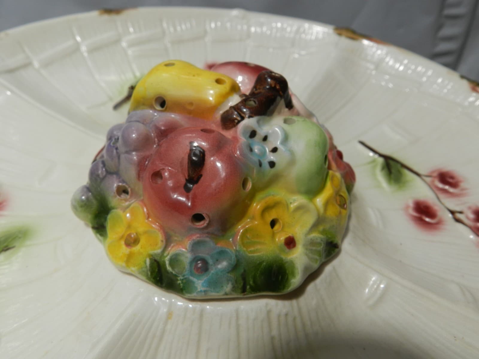 Vintage Divided Serving Dish w/Toothpick Holder That Swivels by Tilso Japan D9JJ - Thumbnail 3