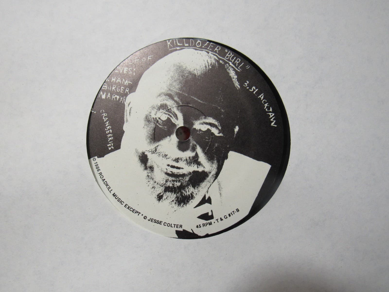KILLDOZER Burl 12" Album vinyl '86 US Touch And Go Press. (Y84JJ) - Thumbnail 6