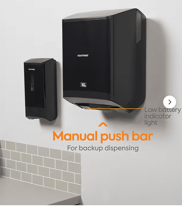 Coastwide Prof Automatic Touchless Paper Towel Dispenser CWJAHT-B BLACK (Q66K) - Thumbnail 3