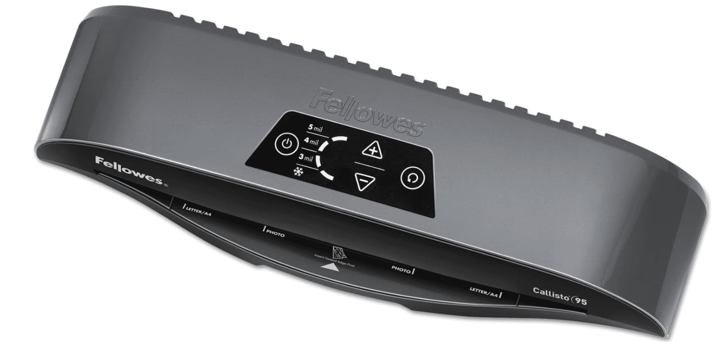Fellowes Callisto 95 Laminator 9 1/2" Width Auto Shut Off Pouch Starter Kit Q65K - Thumbnail 2