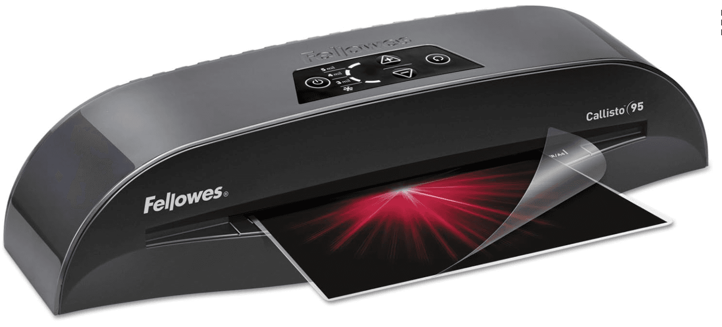 Fellowes Callisto 95 Laminator 9 1/2" Width Auto Shut Off Pouch Starter Kit Q65K - Thumbnail 4
