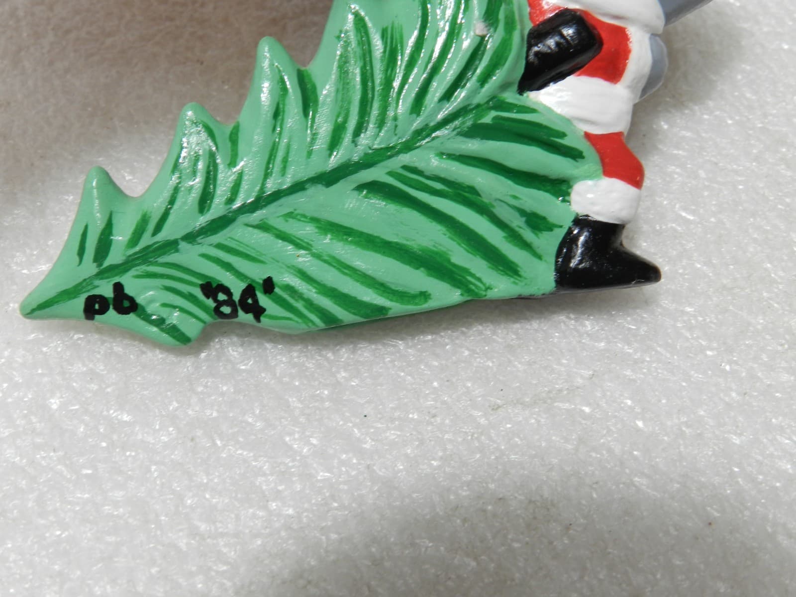 Vintage Mouse/Santa Ceramic Christmas Tree Ornaments Hand Painted 83 - 86 (Y83M - Thumbnail 16