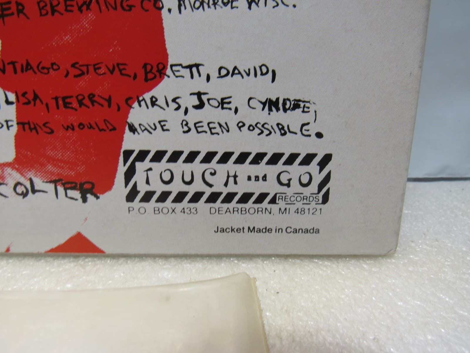 KILLDOZER Burl 12" Album vinyl '86 US Touch And Go Press. (Y84JJ) - Thumbnail 3
