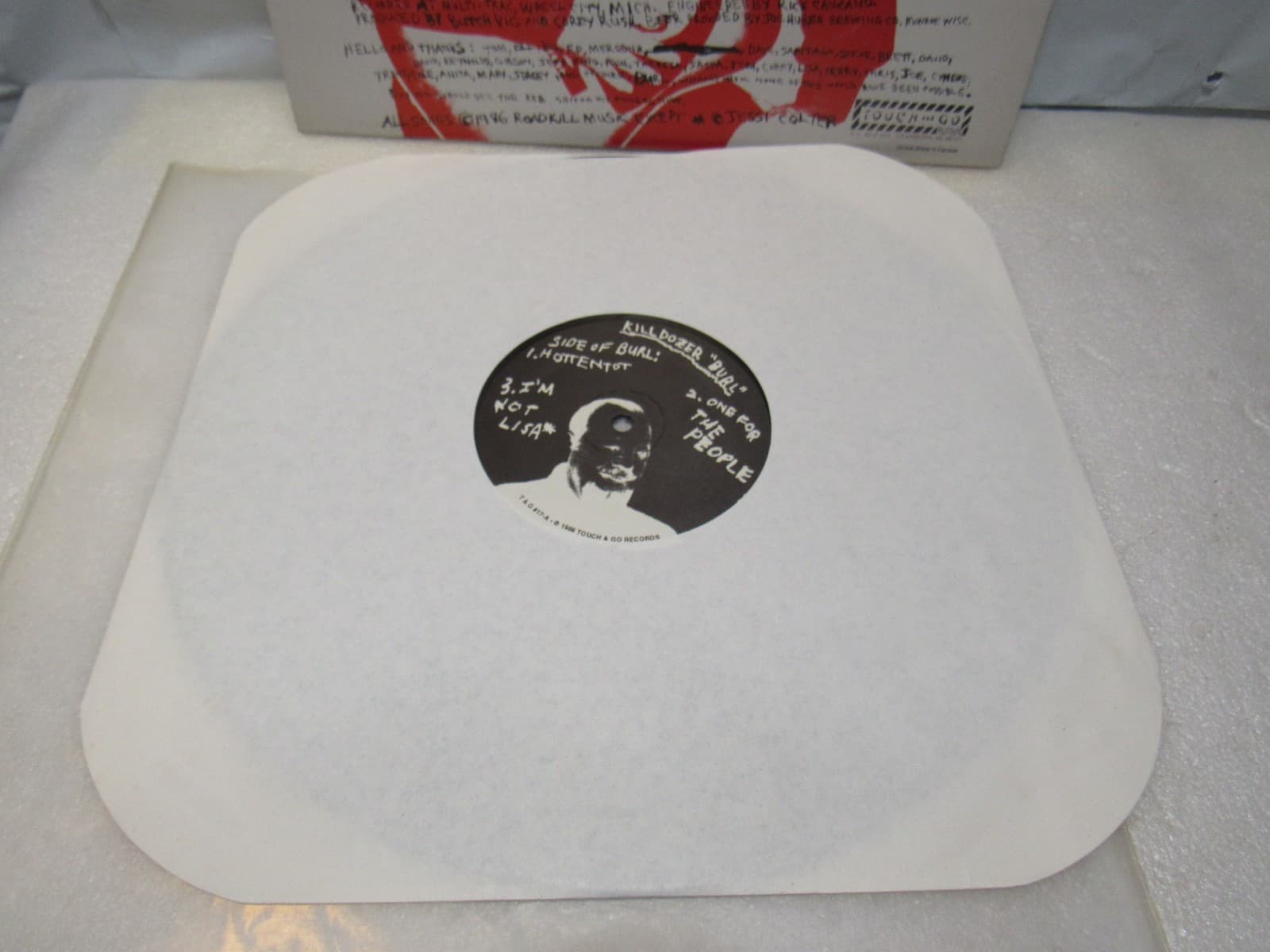 KILLDOZER Burl 12" Album vinyl '86 US Touch And Go Press. (Y84JJ) - Thumbnail 4