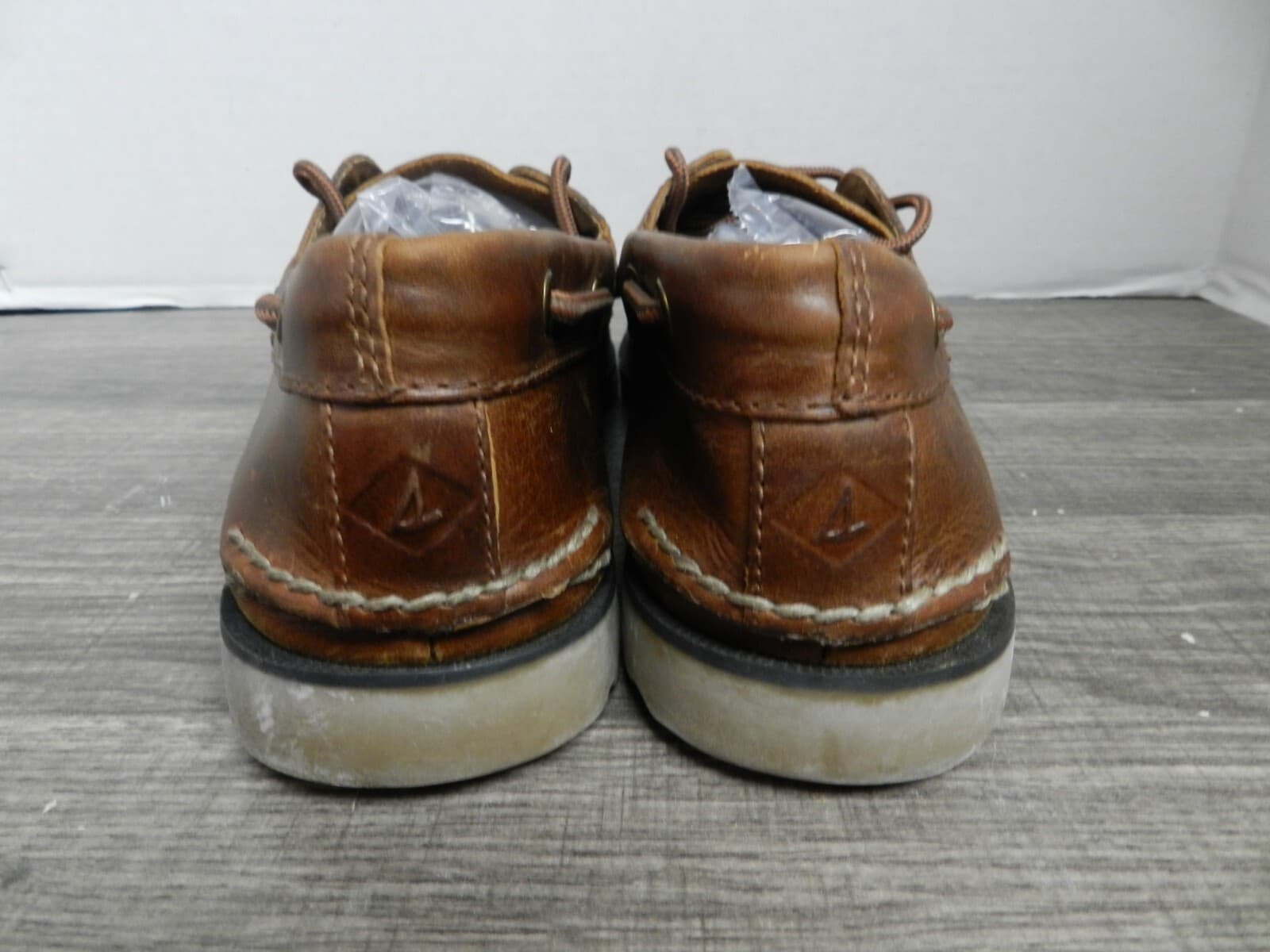 Sperry Leeward 2 Eye Leather Boat Deck Shoes Brown Mens 8.5 STS18231 D20M - Thumbnail 4