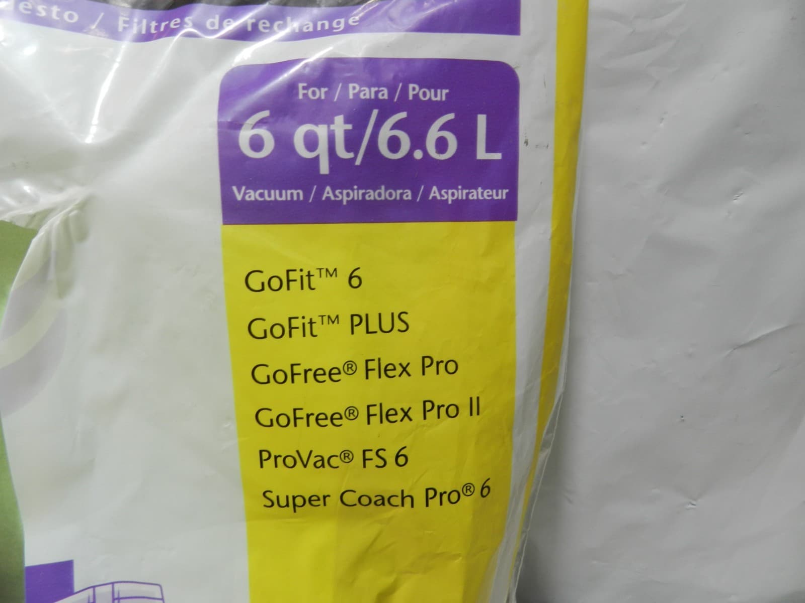 ProTeam 6 qt Backpack Vacuum Bags for Super Coach Pro 6 ProVac FS 6 - 10 pk G90K - Thumbnail 3