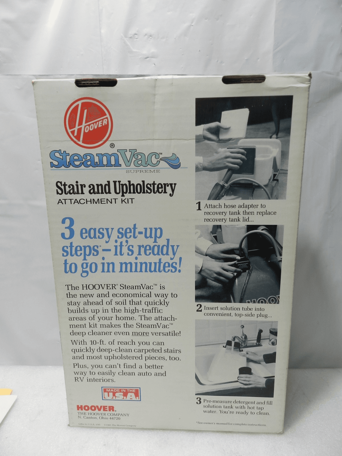 Hoover SteamVac Supreme Stair & Upholstery Attachment Kit w/ 10 Ft. Hose (L41J) - Thumbnail 7