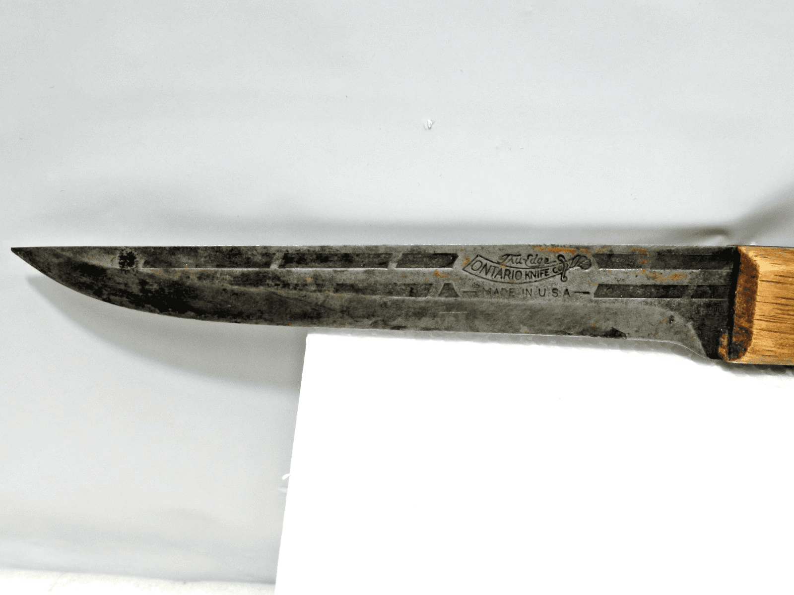 Vintage Old Hickory True Edge Ontario Knife Co. Butcher Kitchen 6" Blade (L43J) - Thumbnail 3