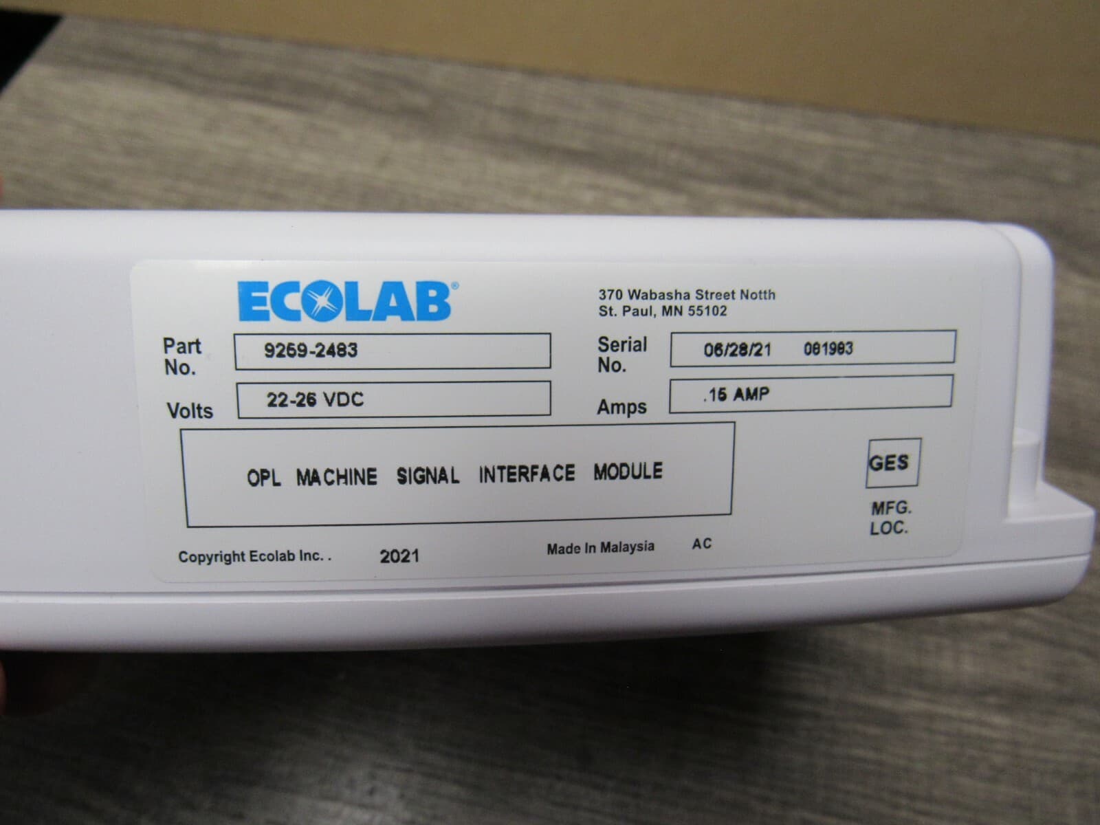 Ecolab OPL Machine Signal Interface Module 92592483 New - Thumbnail 3