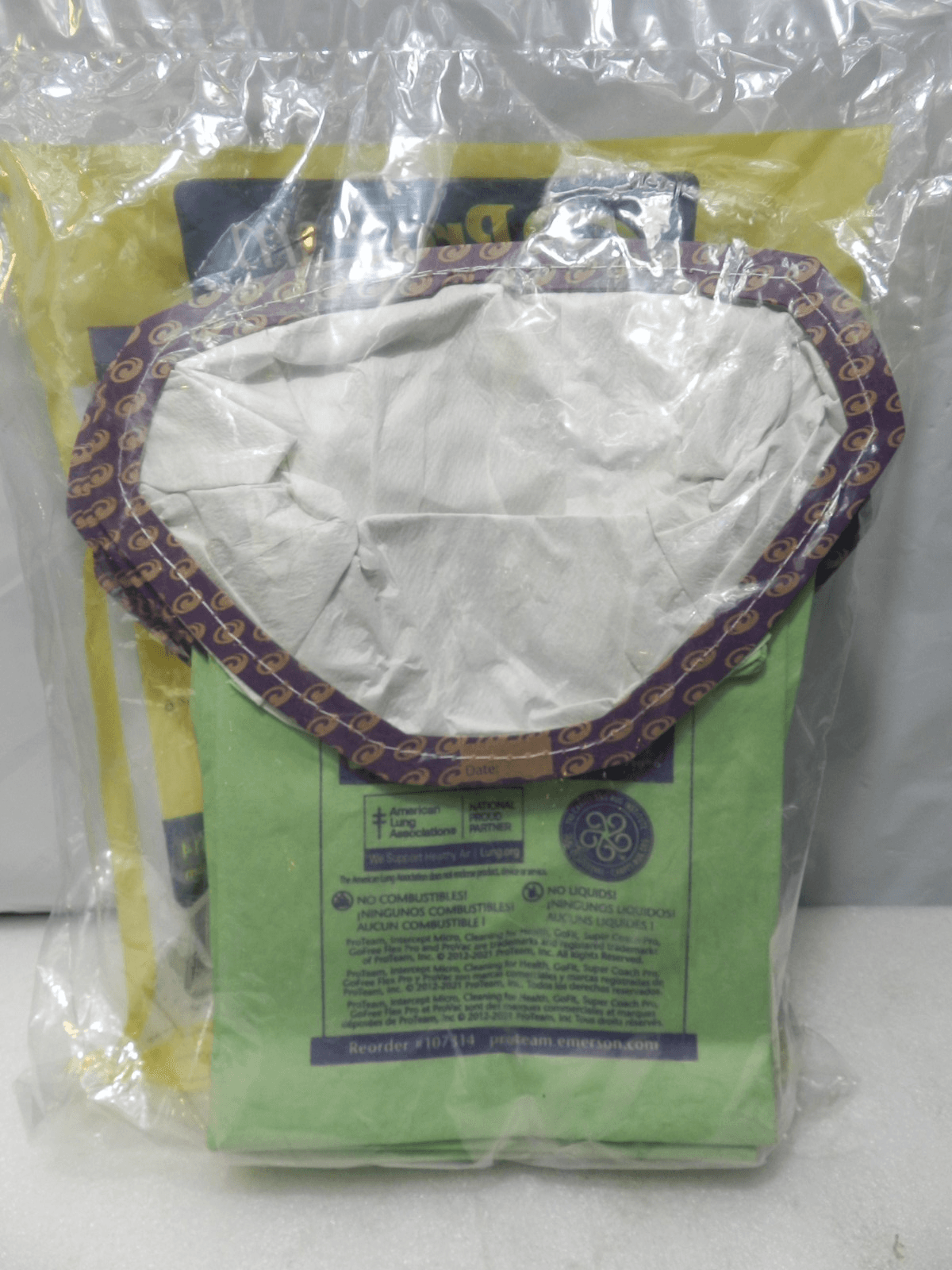 ProTeam 6 qt Backpack Vacuum Bags for Super Coach Pro 6 ProVac FS 6 - 10 pk G90K - Thumbnail 5