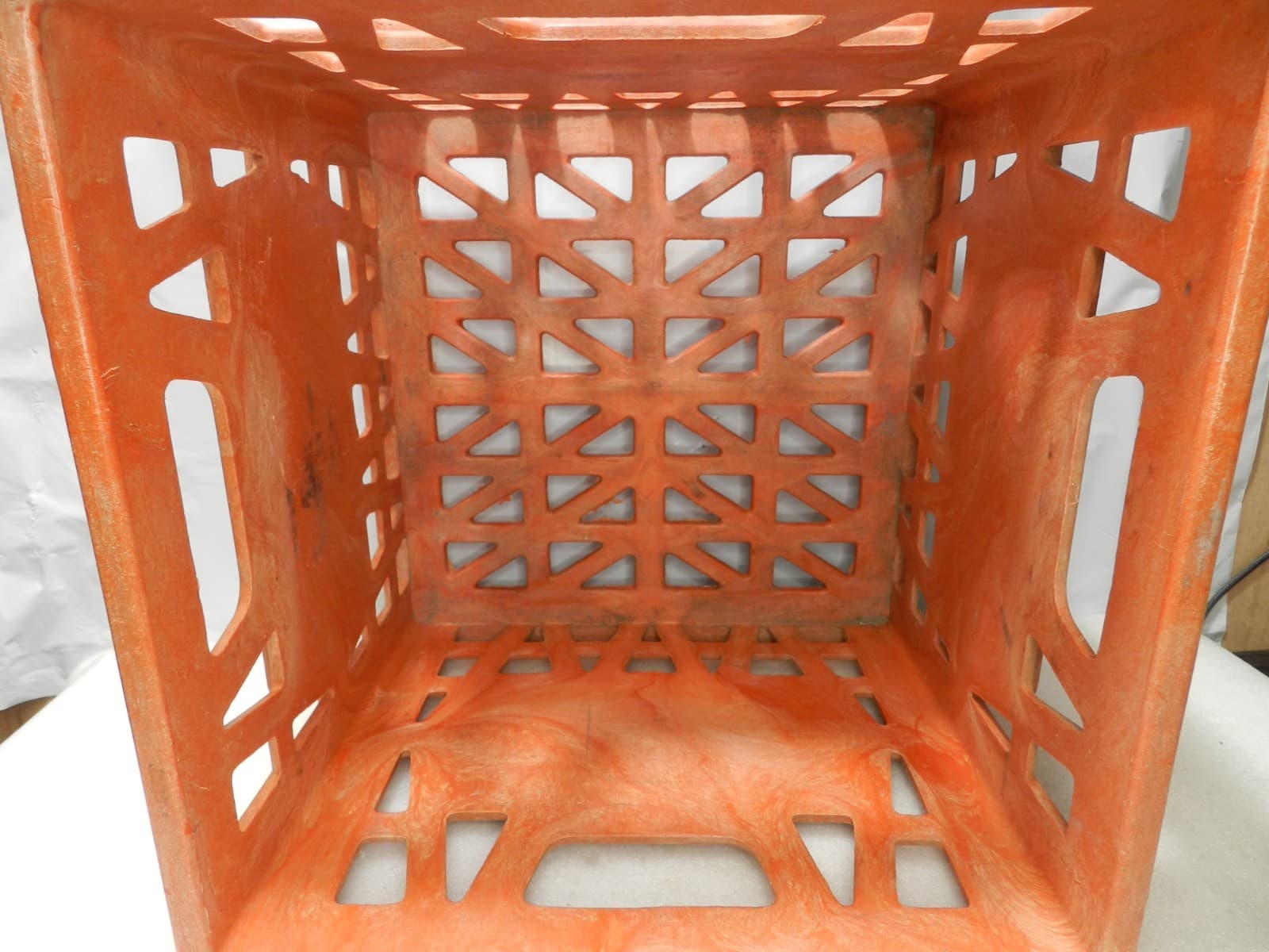 Vintage Sealtest Milk Crate Amoco Structo-Cell Chicago ILL-13”x13”x11” (L42J) - Thumbnail 6