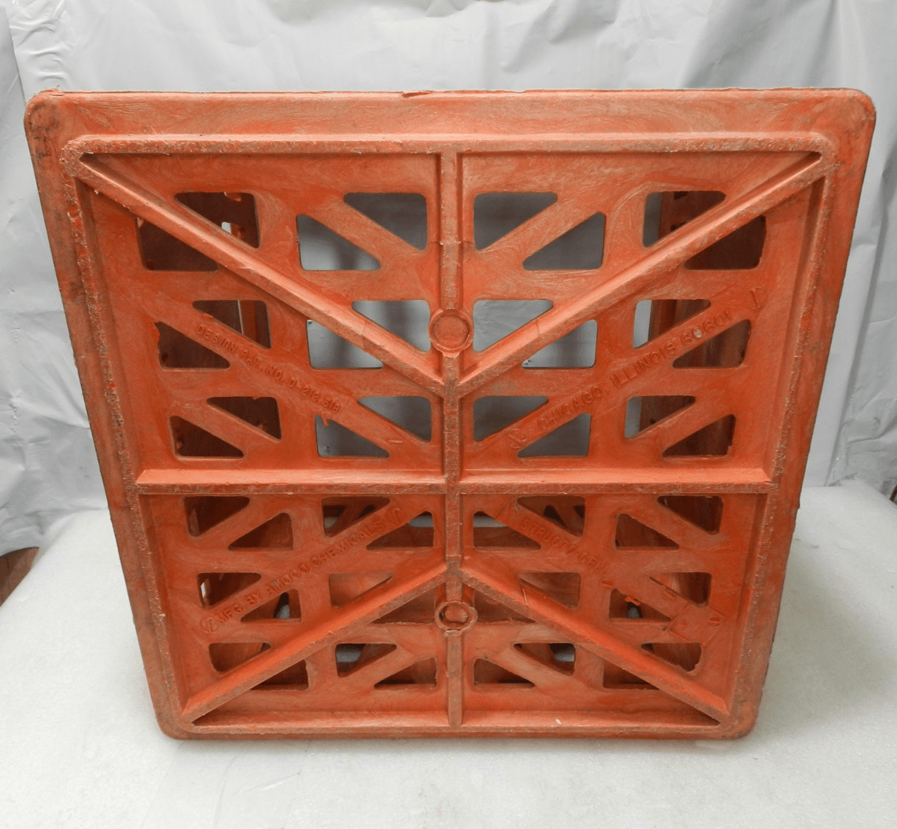 Vintage Sealtest Milk Crate Amoco Structo-Cell Chicago ILL-13”x13”x11” (L42J) - Thumbnail 7