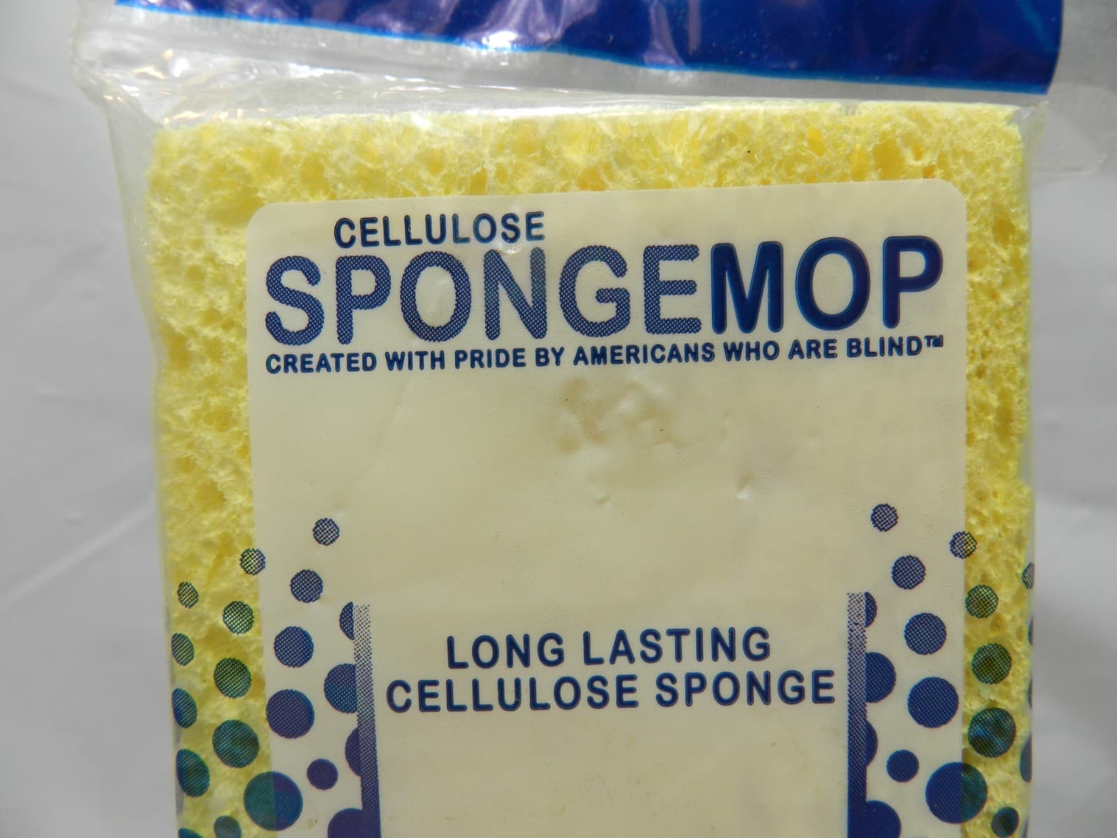 Cellulose Spongemop Refill Type G Yellow Long Lasting Sponge Mop Made in USA H2J - Thumbnail 2