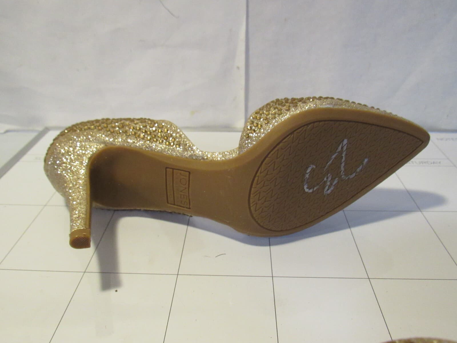 Jones New York Signature JNY-Bellary Gold Rhinestone Pumps Size 8 M C44M - Thumbnail 9