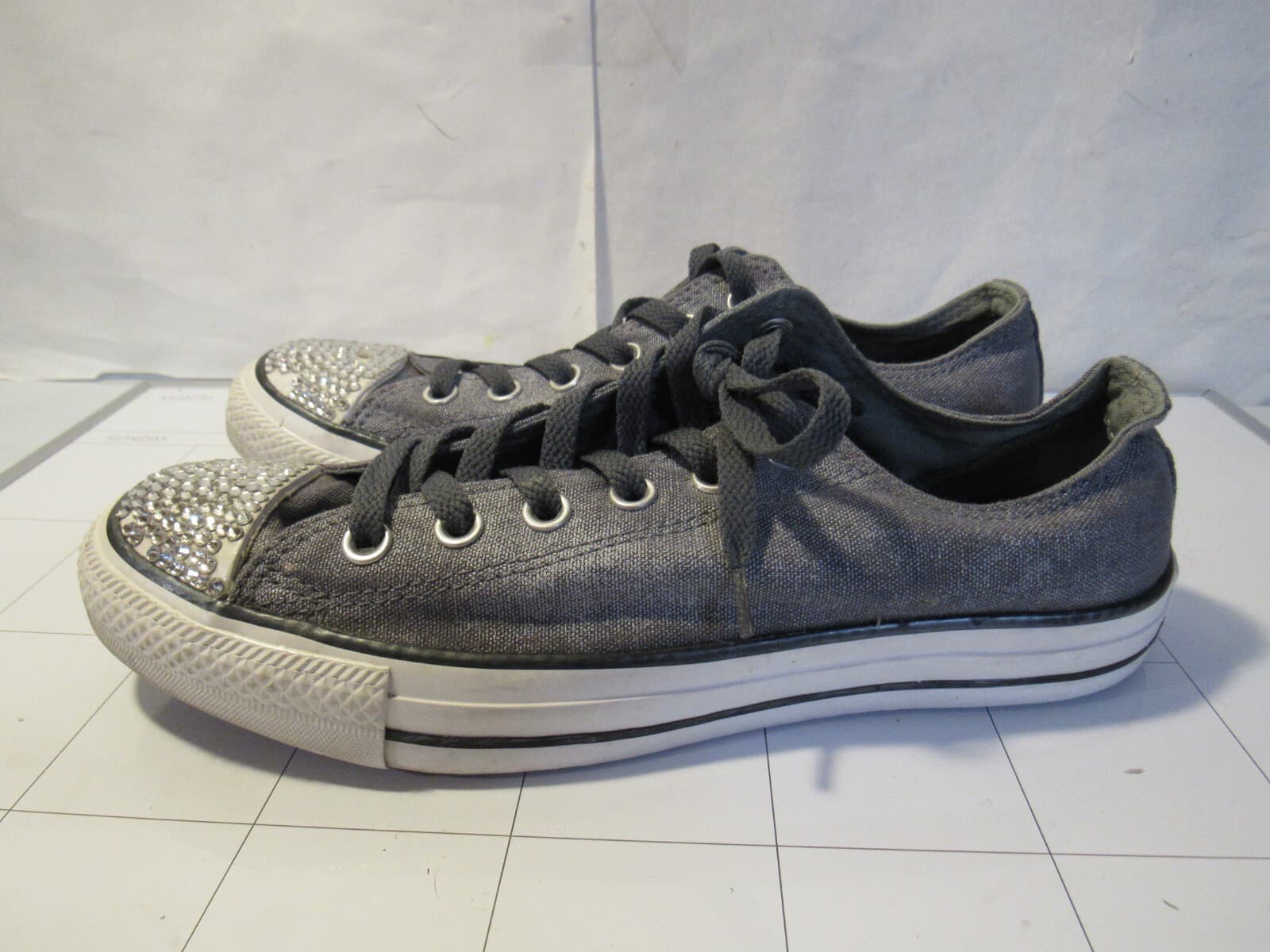Converse Chuck Taylor Allstar Admiral Gray Sneaker Style 545025f Women Sz 9 C49 - Thumbnail 3