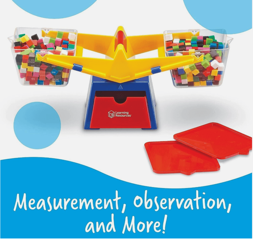 Learning Resources Primary Bucket Balance Teaching Scale Homeschool 3+ K83J - Thumbnail 8