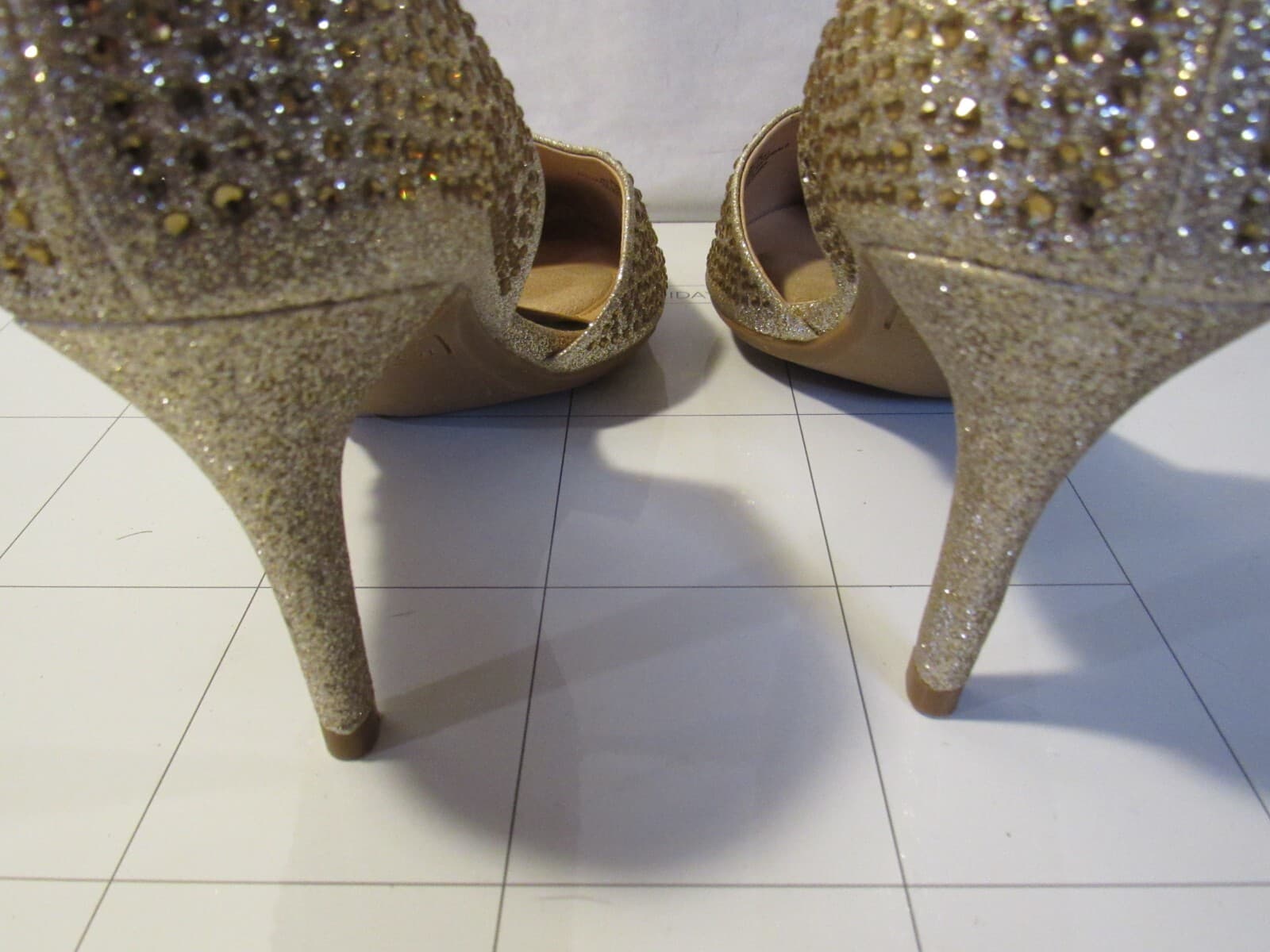 Jones New York Signature JNY-Bellary Gold Rhinestone Pumps Size 8 M C44M - Thumbnail 11