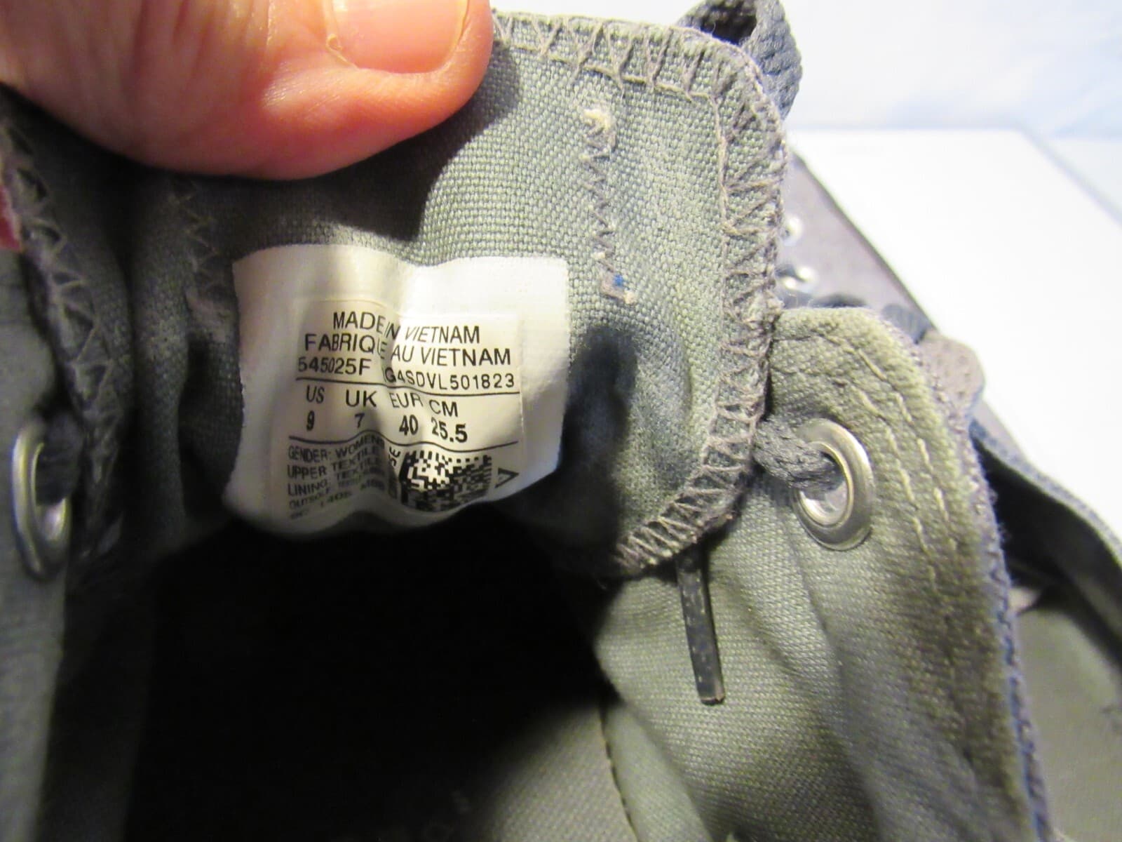 Converse Chuck Taylor Allstar Admiral Gray Sneaker Style 545025f Women Sz 9 C49 - Thumbnail 5