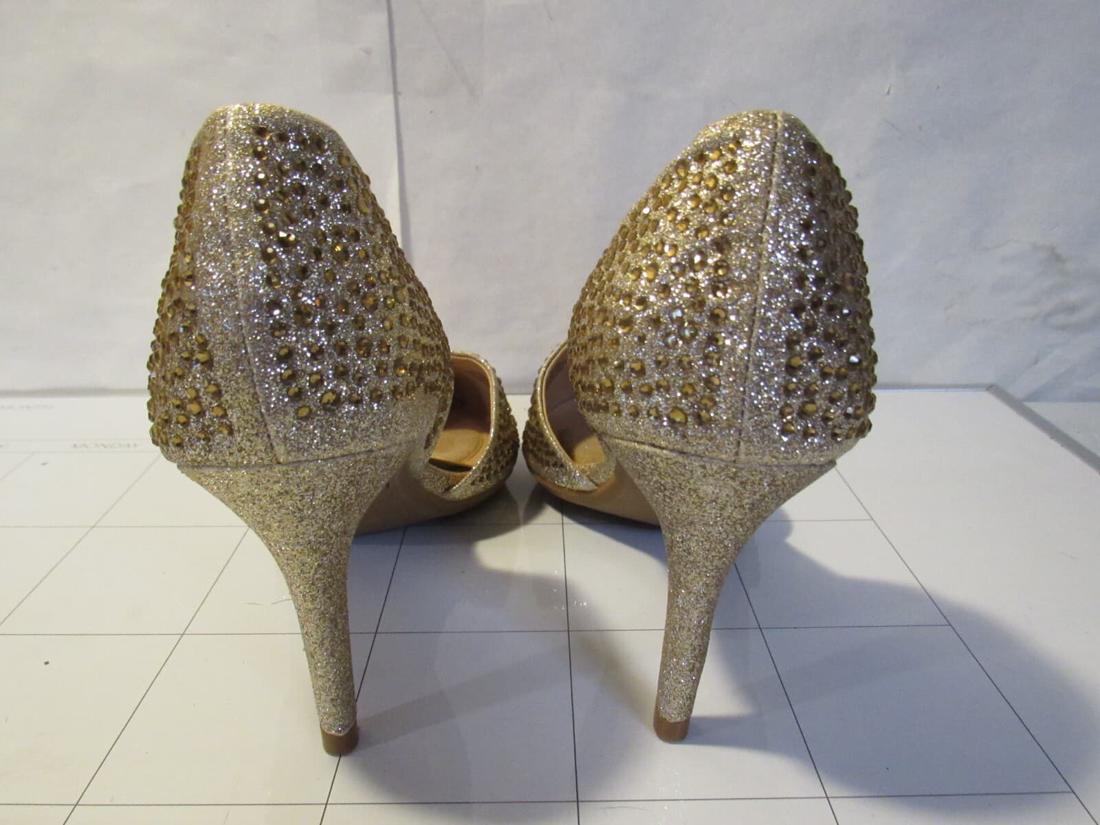 Jones New York Signature JNY-Bellary Gold Rhinestone Pumps Size 8 M C44M - Thumbnail 7