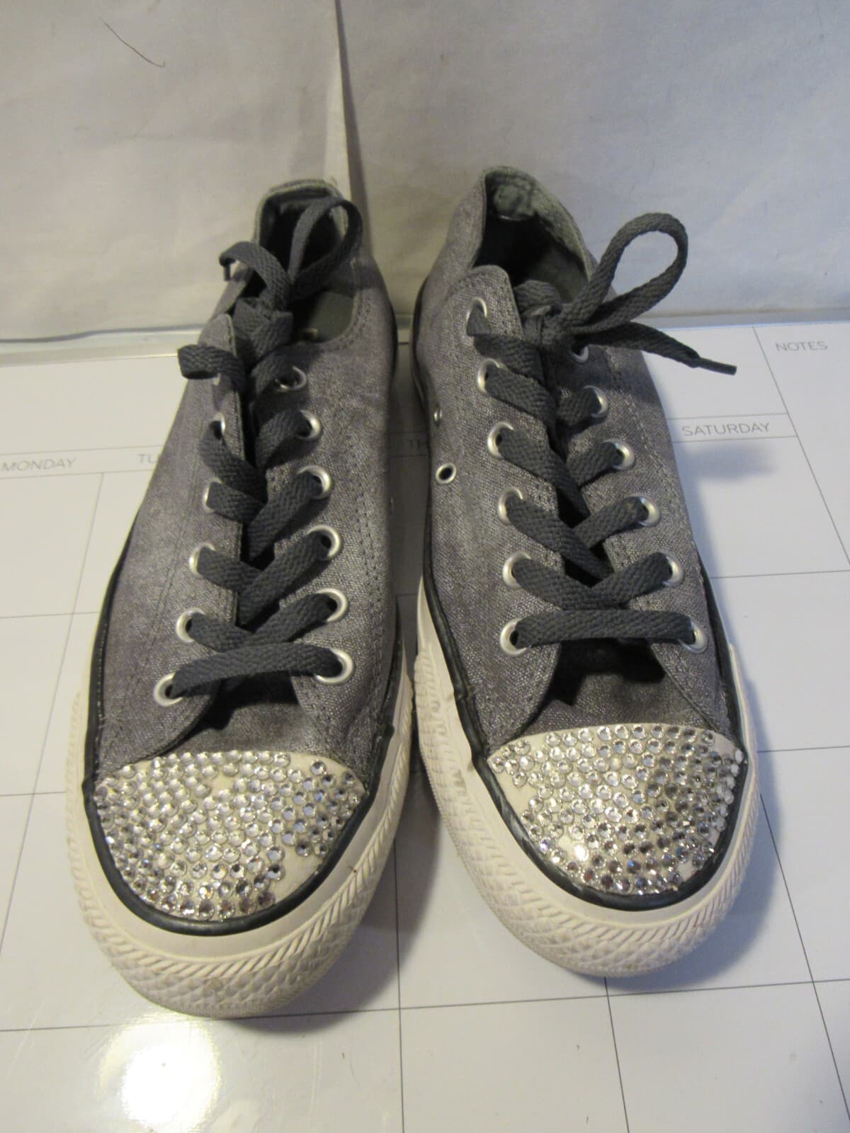 Converse Chuck Taylor Allstar Admiral Gray Sneaker Style 545025f Women Sz 9 C49 - Thumbnail 2