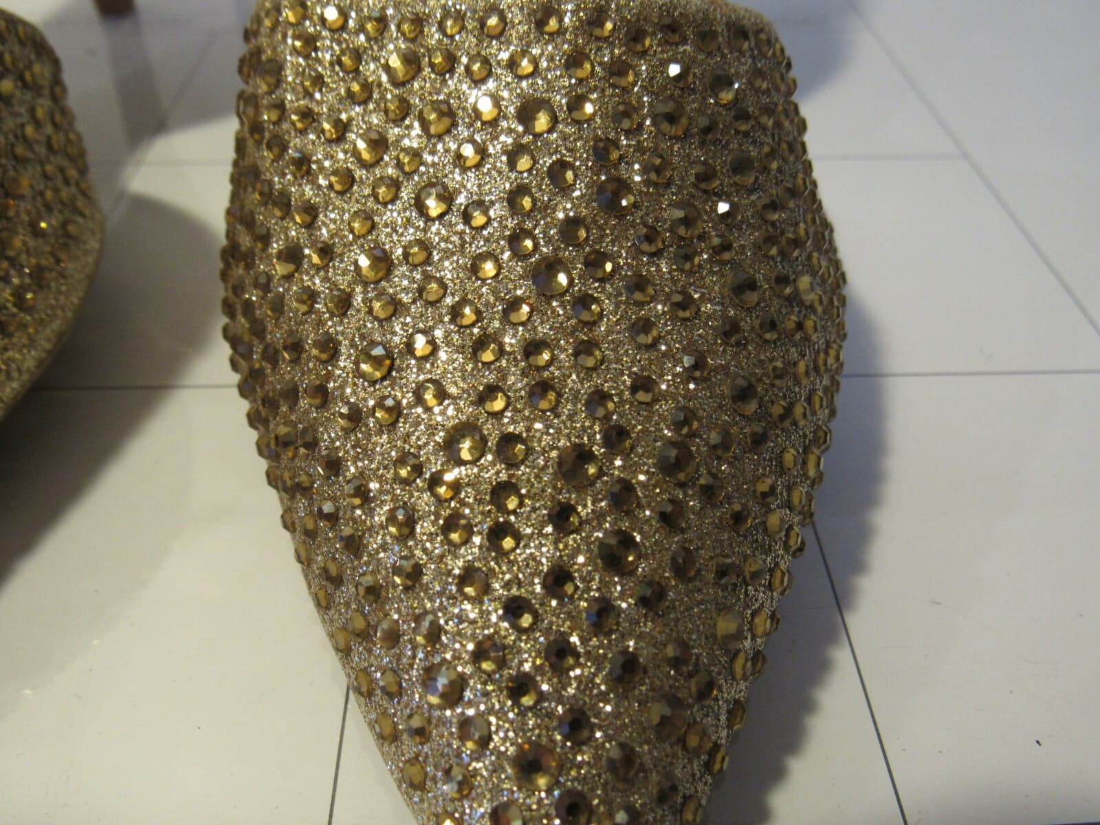 Jones New York Signature JNY-Bellary Gold Rhinestone Pumps Size 8 M C44M - Thumbnail 5