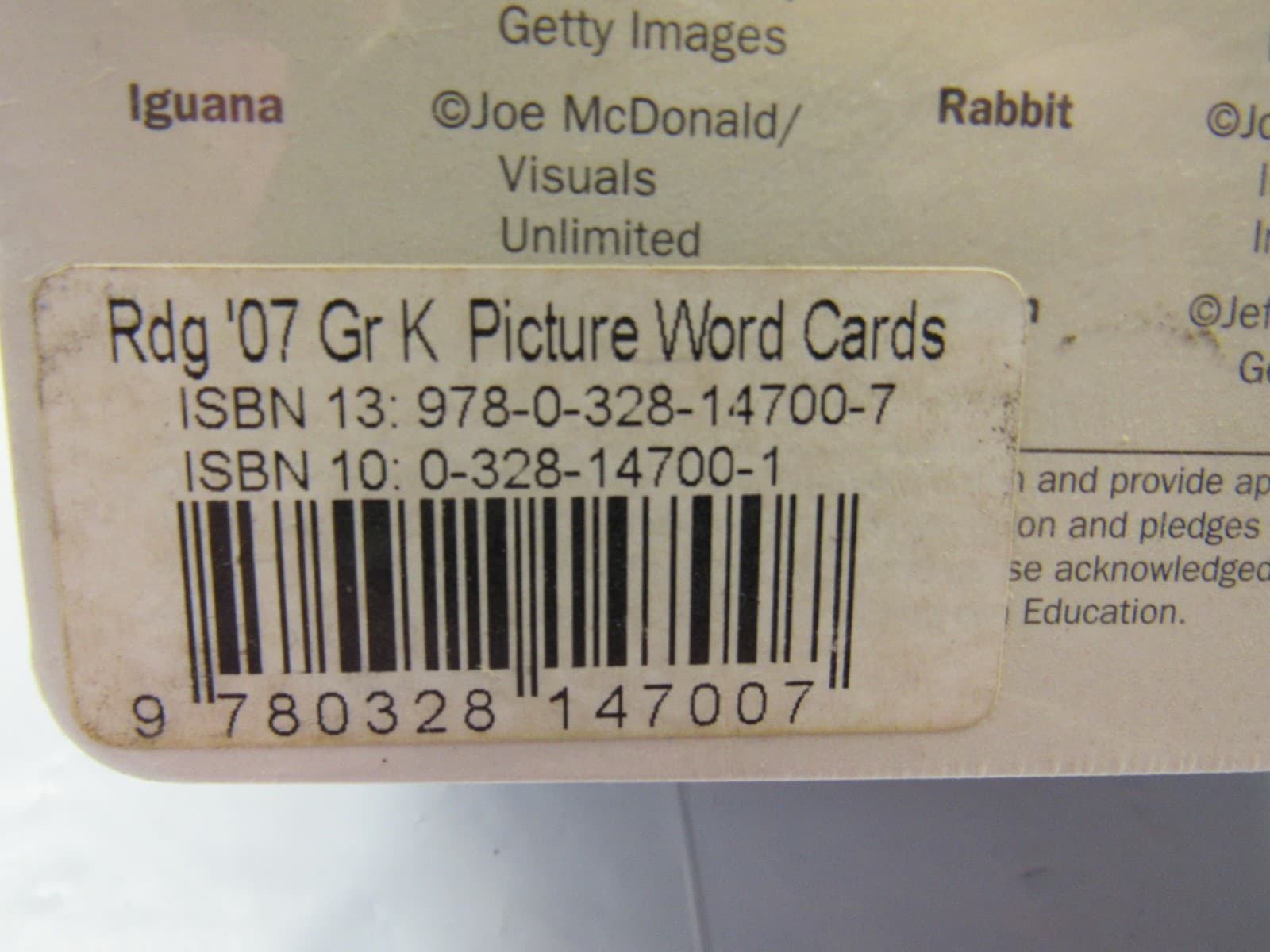 Pearson Scott Foresman Reading Street Grade K Picture Cards K89J - Thumbnail 3