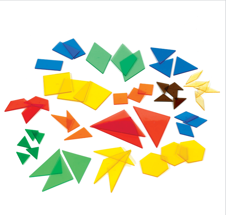 450 Polygons Educational School Homeschool Colored Acrylic #531060 New (K75J)