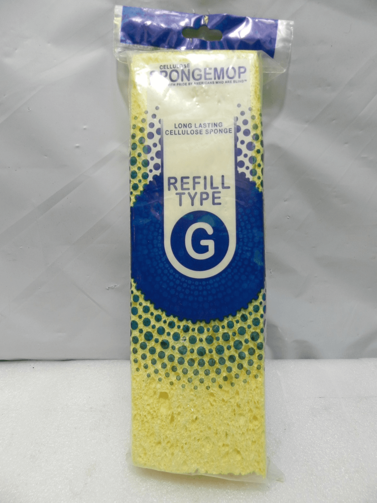 Cellulose Spongemop Refill Type G Yellow Long Lasting Sponge Mop Made in USA H2J