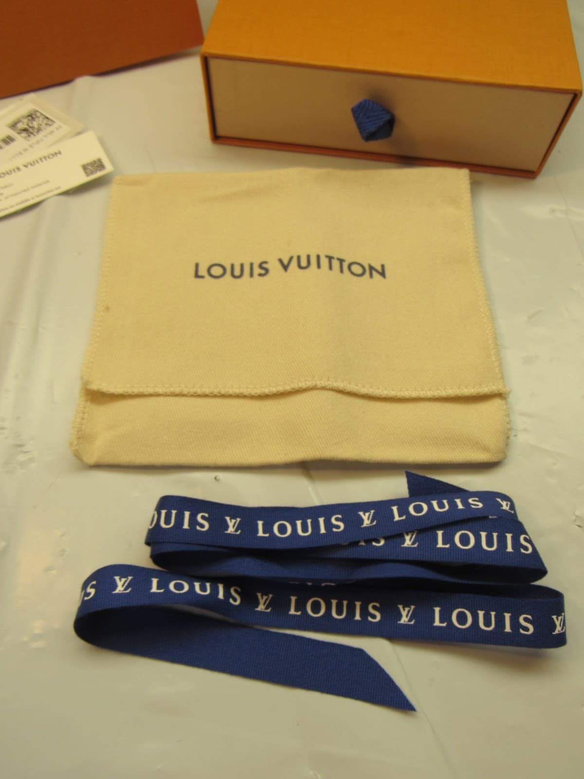 Auth Louis Vuitton Shopping Bag Drawer Box Ribbon Dust Bag & Envelope (K80K) - Thumbnail 2