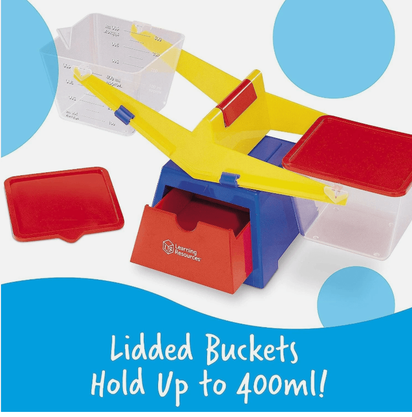 Learning Resources Primary Bucket Balance Teaching Scale Homeschool 3+ K83J - Thumbnail 11