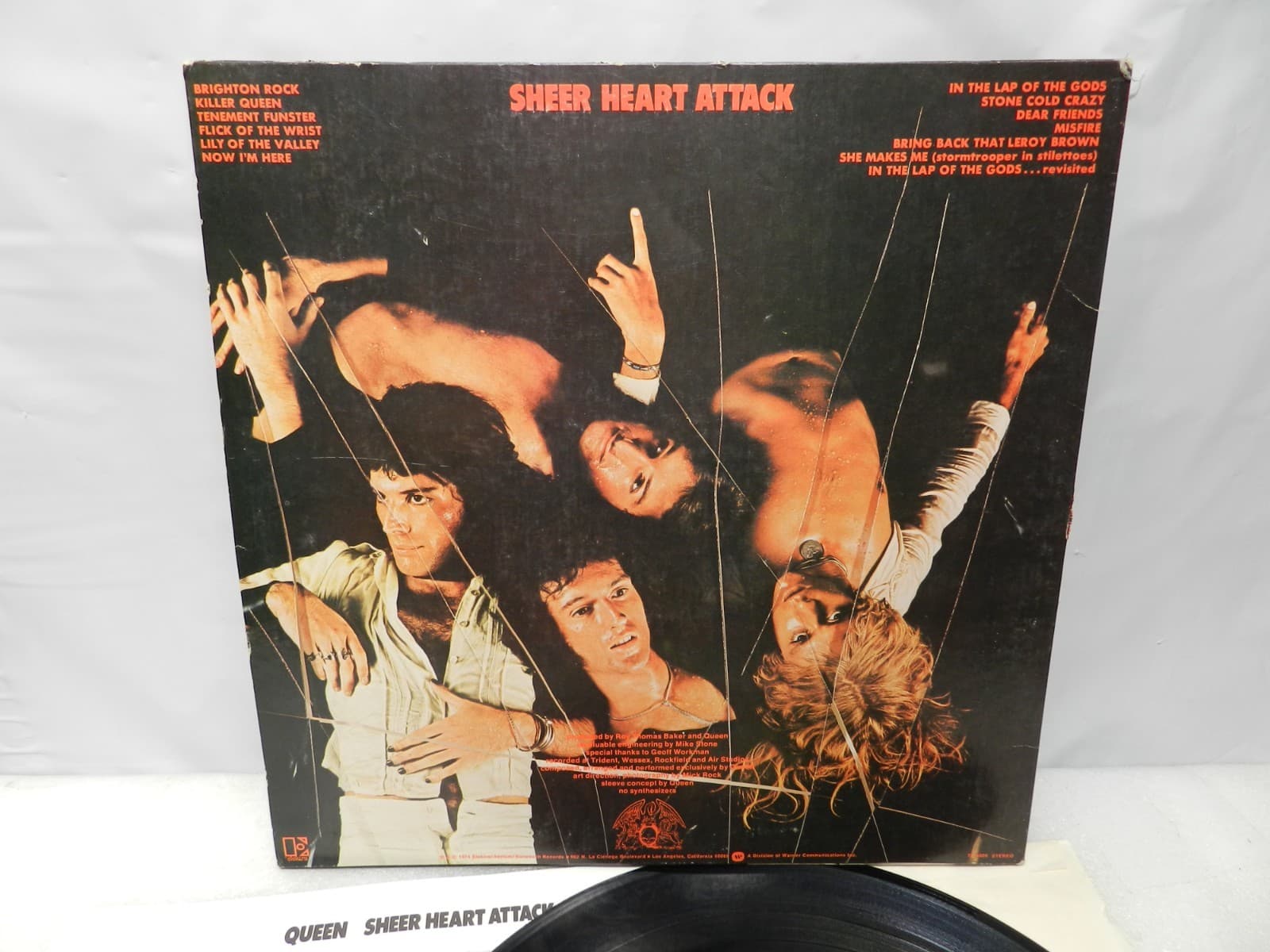 Queen Sheer Heart Attack Vinyl LP 33 RPM 1974 Insert Lyrics Poster Sleeve L52JJ - Thumbnail 3
