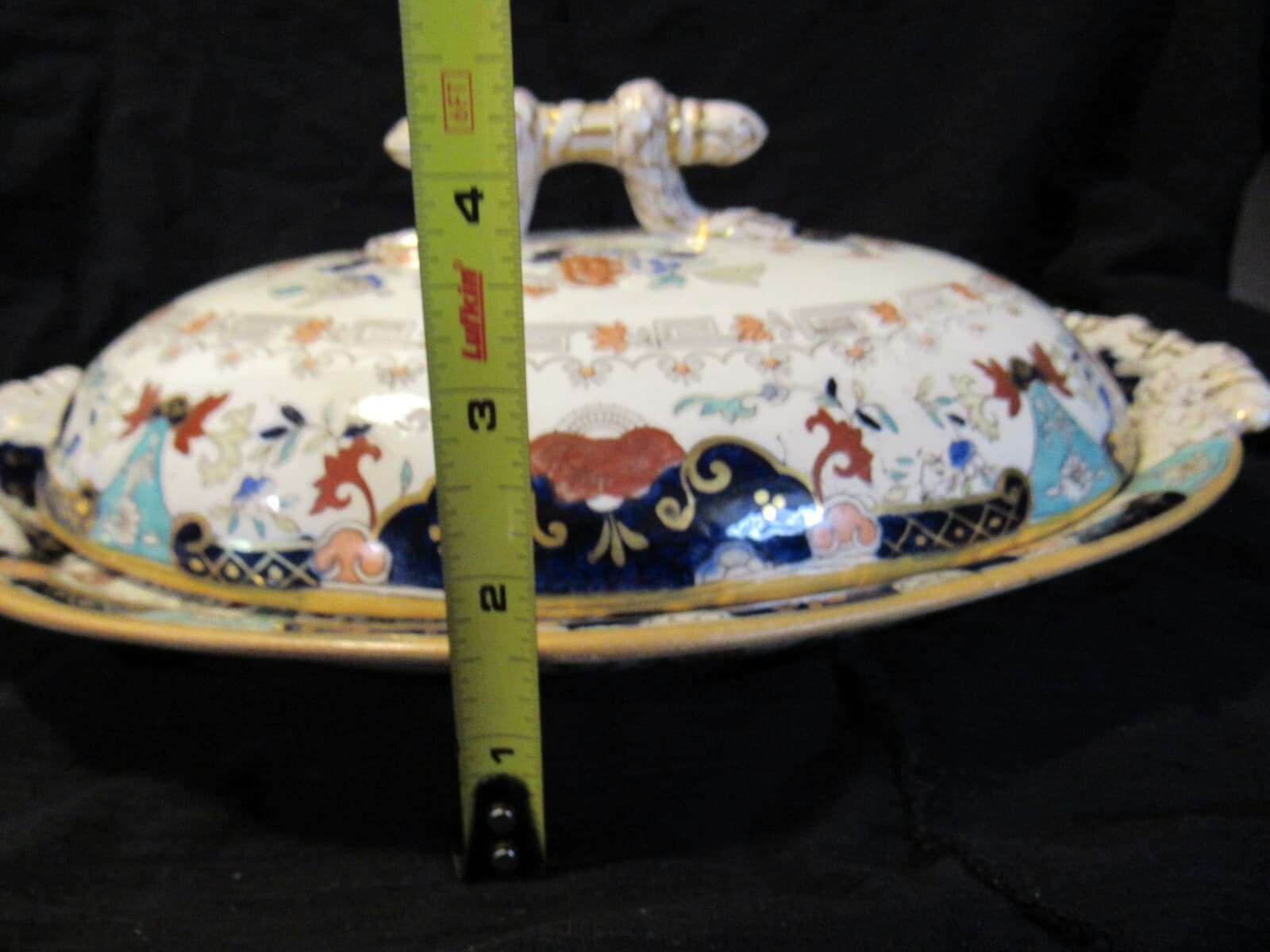 Antique Ashworth Old Japan 2PC Platter W/ Covered Veg Dish U69S - Thumbnail 9