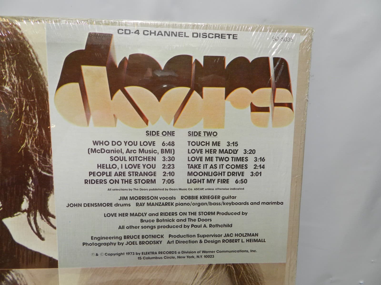 The Best Of The Doors LP by The Doors Vinyl Quadraphonic 1973 EQ-5035 (L54JJ) - Thumbnail 5