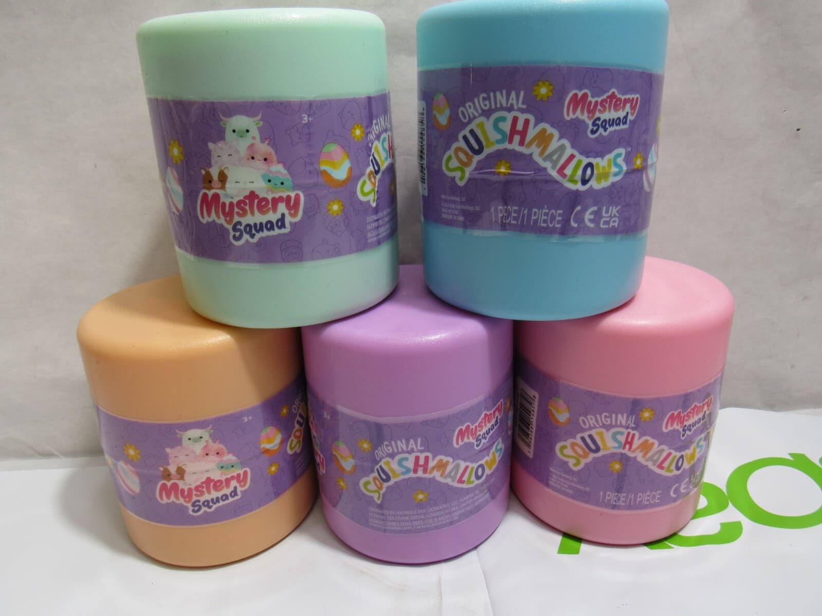 Lot of 5 Squishmallow 4” Mystery Capsule Easter Plush 2023 Sealed NEW K44K
