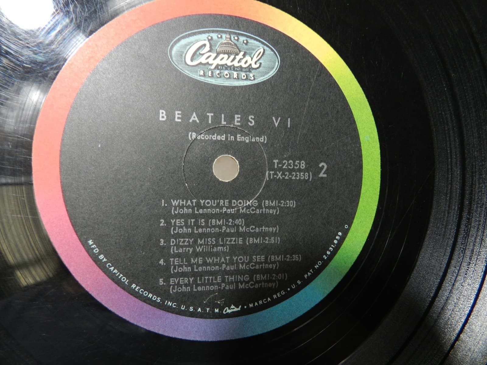 The Beatles Beatles VI T 2358 Album LP Vinyl Record 1965 (L61JJ) - Thumbnail 5