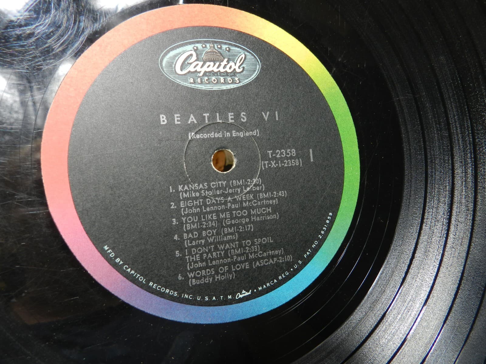 The Beatles Beatles VI T 2358 Album LP Vinyl Record 1965 (L61JJ) - Thumbnail 4