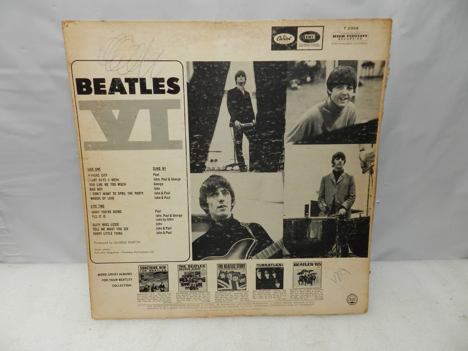 The Beatles Beatles VI T 2358 Album LP Vinyl Record 1965 (L61JJ) - Thumbnail 7
