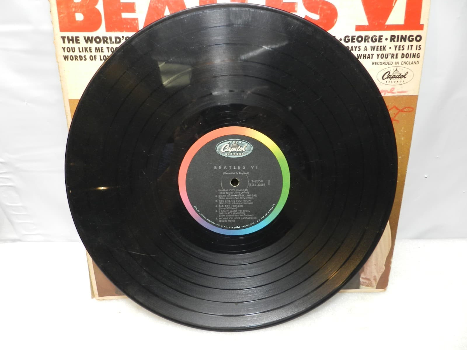 The Beatles Beatles VI T 2358 Album LP Vinyl Record 1965 (L61JJ) - Thumbnail 3