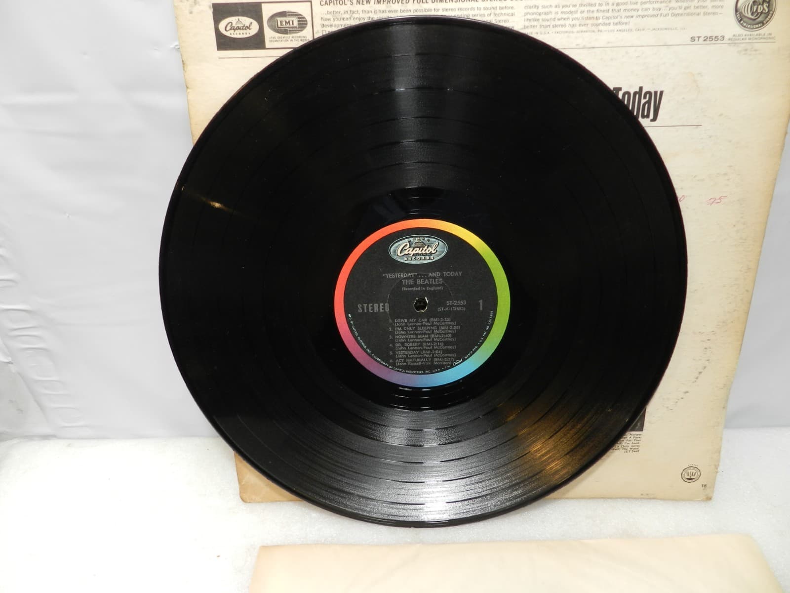 The Beatles - Yesterday and Today LP Vinyl Capitol Records T 2553 1968 (L60JJ) - Thumbnail 10