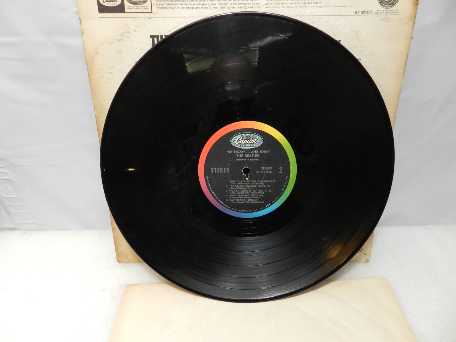 The Beatles - Yesterday and Today LP Vinyl Capitol Records T 2553 1968 (L60JJ) - Thumbnail 9