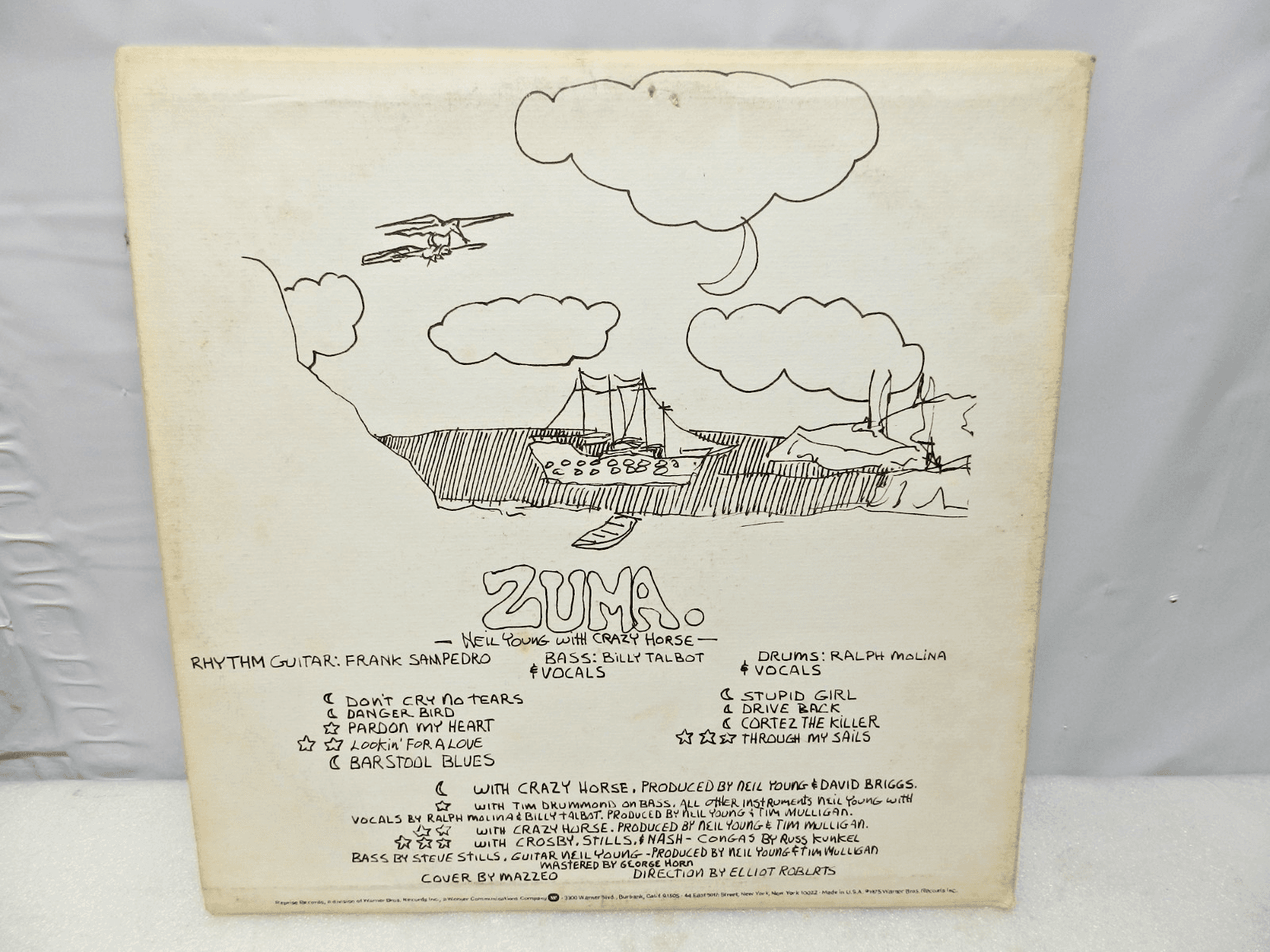 Neil Young Crazy Horse Zuma 1975 Vinyl LP MS 2242 1st Press Insert Lyrics (L57JJ - Thumbnail 9