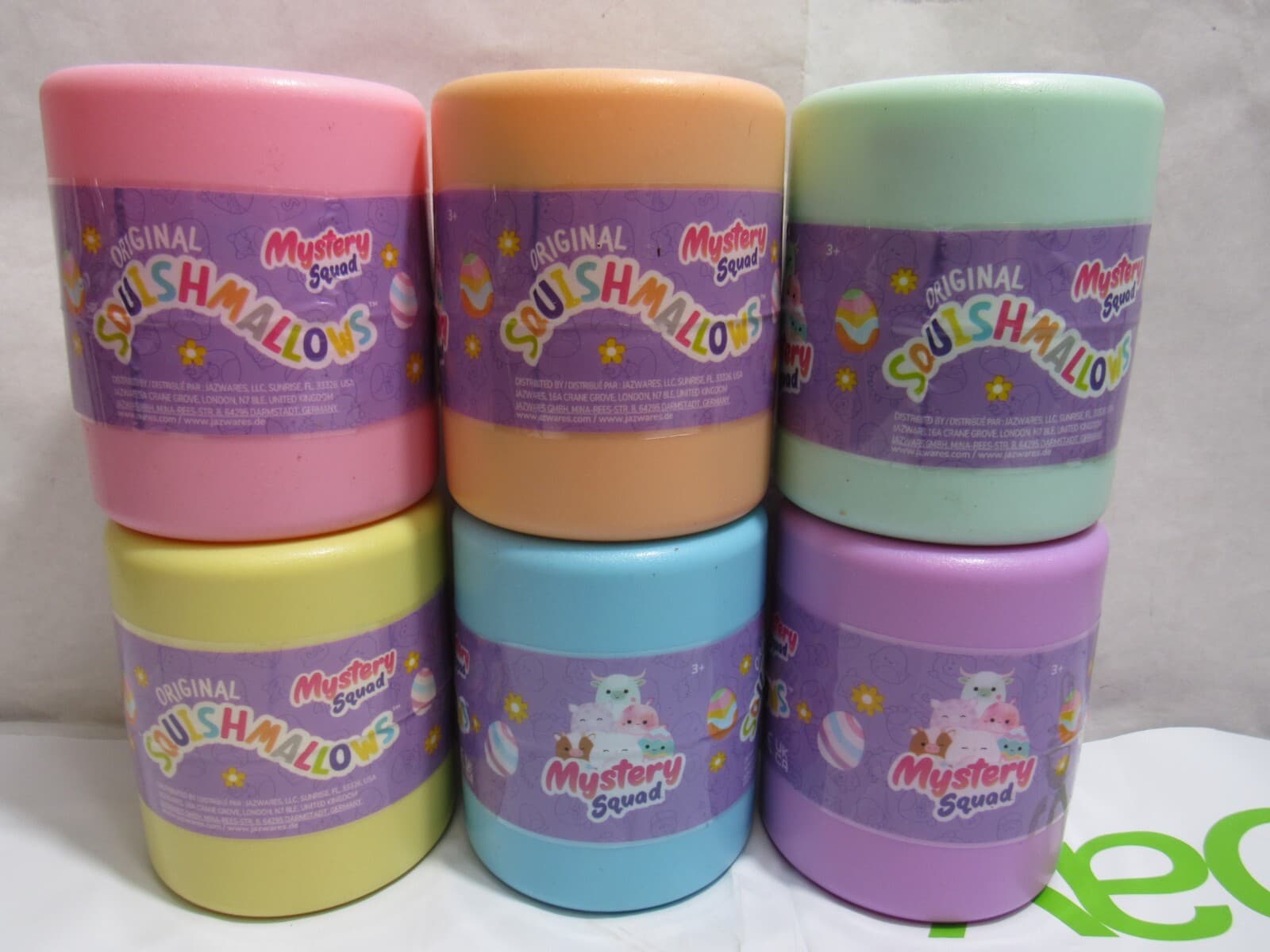 Lot of 6 Squishmallow 4” Mystery Capsule Easter Plush 2023 Sealed NEW K43K