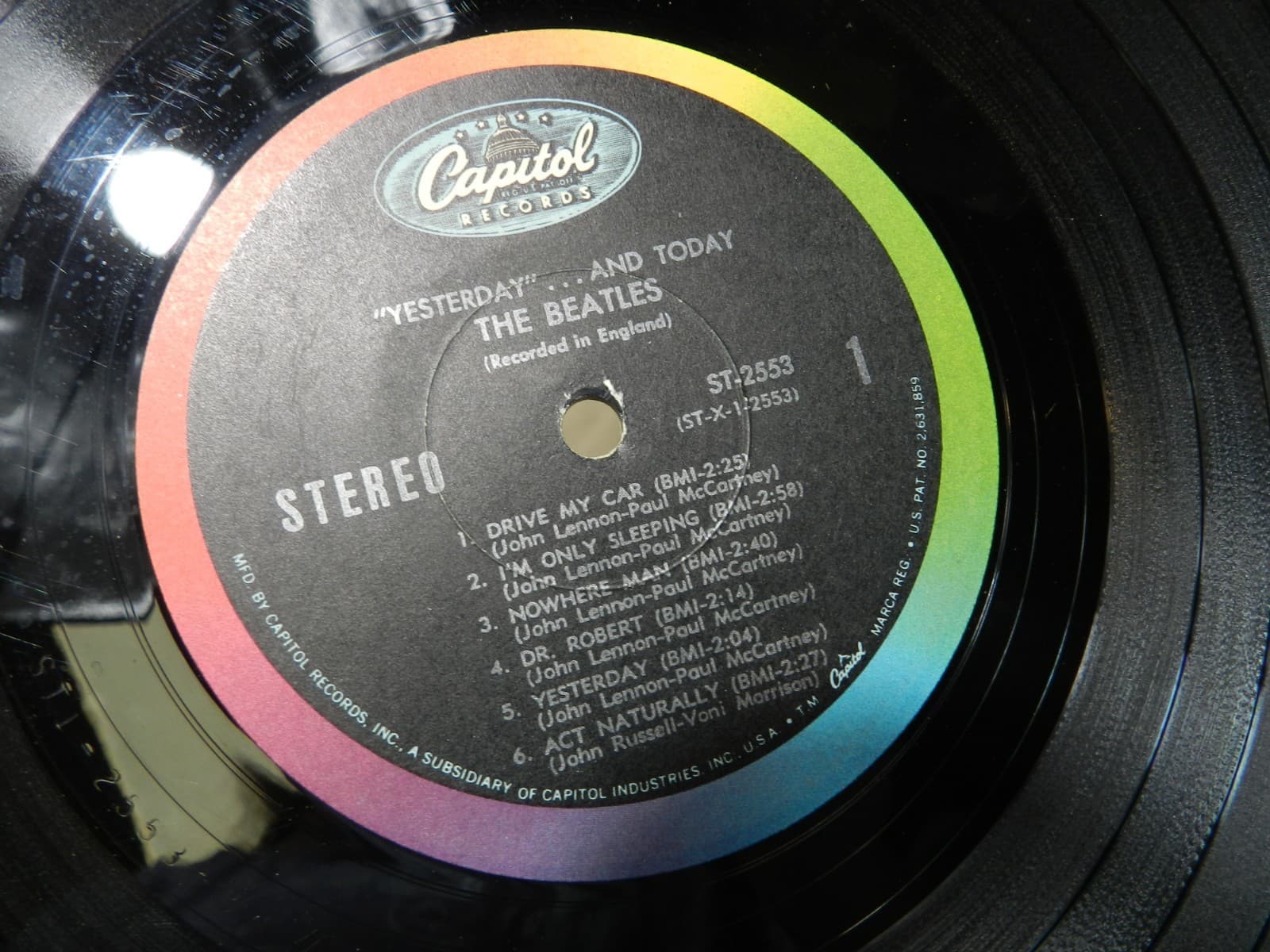 The Beatles - Yesterday and Today LP Vinyl Capitol Records T 2553 1968 (L60JJ) - Thumbnail 7